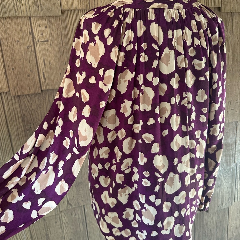 Nine West Leopard Patterned Blouse - Picture 2 of 12